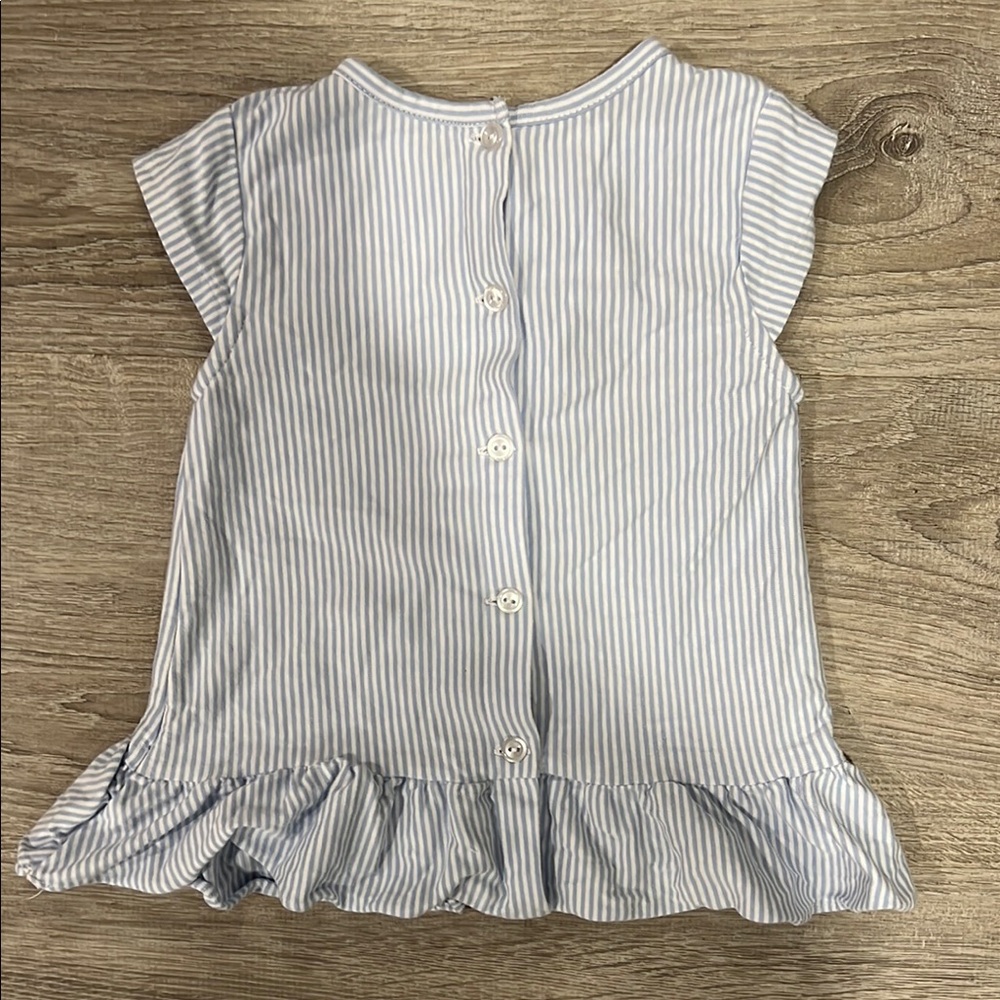 Striped Ruffle Kids Top - Picture 2 of 4